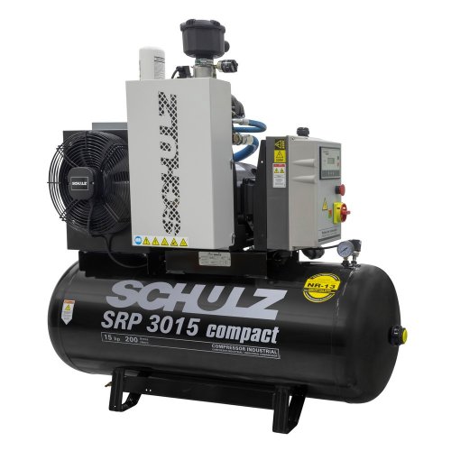 Compressor Rotativo Parafuso – Srp 3015e Iii Compact – 200 Litros – 9 Bar – 15 Hp Trifásico