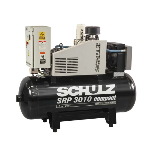 Compressor Rotativo Parafuso – Srp 3010/200- 200 Litros – 135 Lbf – 32 Pés³min- 10 Hp Trifásico