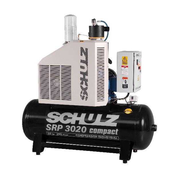 Compressor Rotativo Parafuso – SRP 3020-250 – 250 Litros – Até 160 Lbf – Até 84 Pés³min – 20 Hp Trifásico
